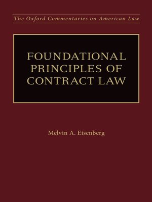 cover image of Foundational Principles of Contract Law